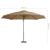 Umbrelă suspendată cu stâlp din aluminiu, gri taupe, 300 cm GartenMobel Dekor