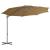 Umbrelă suspendată cu stâlp din oțel, gri taupe, 300 cm GartenMobel Dekor