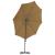 Umbrelă suspendată cu stâlp din oțel, gri taupe, 300 cm GartenMobel Dekor