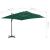 Umbrelă în consolă cu stâlp din aluminiu, verde, 300x300 cm GartenMobel Dekor