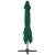 Umbrelă în consolă cu stâlp din aluminiu, verde, 300x300 cm GartenMobel Dekor