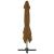 Umbrelă suspendată cu stâlp din aluminiu gri taupe 300x300 cm GartenMobel Dekor