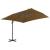 Umbrelă suspendată cu stâlp din aluminiu gri taupe 300x300 cm GartenMobel Dekor