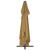 Umbrelă suspendată cu stâlp din aluminiu, taupe, 400x300 cm GartenMobel Dekor
