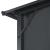 Pavilion cu perdea, negru, 3 x 3 m, aluminiu    GartenMobel Dekor