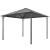 Pavilion cu acoperiș, negru, 3 x 3 m, aluminiu    GartenMobel Dekor