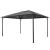 Pavilion cu acoperiș, negru, 4 x 3 x 2,6 m, aluminiu    GartenMobel Dekor