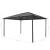 Pavilion cu acoperiș, negru, 4 x 3 x 2,6 m, aluminiu    GartenMobel Dekor