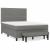 Pat box spring cu saltea, gri închis, 140x190 cm, textil GartenMobel Dekor