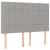 Pat box spring cu saltea, gri deschis, 140x190 cm, textil GartenMobel Dekor