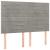 Pat box spring cu saltea, gri deschis, 140x200 cm, catifea GartenMobel Dekor