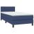 Pat box spring cu saltea, albastru, 90x200 cm, textil GartenMobel Dekor