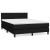 Pat box spring cu saltea, negru, 140x200 cm, textil GartenMobel Dekor