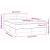 Pat continental cu saltea, crem, 140x200 cm, material textil GartenMobel Dekor