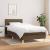 Pat box spring cu saltea, maro închis, 80x200 cm, textil GartenMobel Dekor