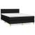 Pat box spring cu saltea, negru, 140x190 cm, textil GartenMobel Dekor