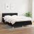 Pat box spring cu saltea, negru, 140x200 cm, textil GartenMobel Dekor