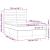 Pat continental cu saltea, crem, 140x200 cm, material textil GartenMobel Dekor