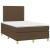 Pat box spring cu saltea, maro închis, 120x200 cm, textil GartenMobel Dekor