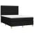 Pat box spring cu saltea, negru, 140x190 cm, textil GartenMobel Dekor
