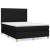 Pat box spring cu saltea, negru, 140x190 cm, textil GartenMobel Dekor