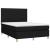 Pat box spring cu saltea, negru, 140x200 cm, textil GartenMobel Dekor