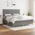 Pat box spring cu saltea, gri închis, 180x200 cm, textil GartenMobel Dekor