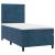 Pat box spring cu saltea, albastru închis, 90x200 cm, catifea GartenMobel Dekor