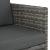 Set mobilier de exterior cu perne, 7 piese, gri, poliratan  GartenMobel Dekor