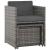 Set mobilier de exterior cu perne, 7 piese, gri, poliratan  GartenMobel Dekor