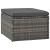 Set mobilier de grădină cu perne, 4 piese, gri, poliratan GartenMobel Dekor
