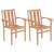 Set mobilier de bistro, 3 piese, lemn masiv de tec GartenMobel Dekor