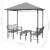 Pavilion de grădină cu masă și bănci, antracit, 2,5x1,5x2,4 m  GartenMobel Dekor