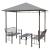 Pavilion de grădină cu masă și bănci, antracit, 2,5x1,5x2,4 m  GartenMobel Dekor