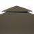 Acoperiș de pavilion, 2 niveluri, gri taupe, 3x3 m, 310 g/m² GartenMobel Dekor
