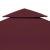 Acoperiș de pavilion, 2 niveluri, roșu bordo, 3x3 m, 310 g/m² GartenMobel Dekor