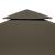 Acoperiș de pavilion, 2 niveluri, gri taupe, 4x3 m, 310 g/m² GartenMobel Dekor