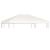 Acoperiș de pavilion, 310 g/m², alb crem, 4 x 3 m GartenMobel Dekor