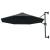 Umbrelă soare, montaj pe perete, stâlp metal, 300 cm, antracit GartenMobel Dekor