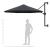 Umbrelă soare, montaj pe perete, stâlp metal, 300 cm, antracit GartenMobel Dekor