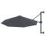 Umbrelă soare, montaj pe perete, stâlp metal, 300 cm, antracit GartenMobel Dekor