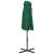 Umbrelă de soare de exterior, stâlp aluminiu, verde, 460x270 cm GartenMobel Dekor