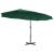 Umbrelă de soare de exterior, stâlp aluminiu, verde, 460x270 cm GartenMobel Dekor