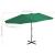 Umbrelă de soare de exterior, stâlp aluminiu, verde, 460x270 cm GartenMobel Dekor