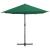 Umbrelă de soare de exterior, stâlp aluminiu, verde, 460x270 cm GartenMobel Dekor