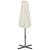 Umbrelă soare exterior, stâlp aluminiu, nisipiu, 460 x 270 cm GartenMobel Dekor