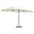 Umbrelă soare exterior, stâlp aluminiu, nisipiu, 460 x 270 cm GartenMobel Dekor