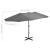 Umbrelă de soare cu stâlp aluminiu, antracit, 460 x 270 cm GartenMobel Dekor