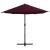 Umbrelă soare exterior, stâlp aluminiu, roșu bordo, 460x270 cm GartenMobel Dekor