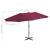Umbrelă soare exterior, stâlp aluminiu, roșu bordo, 460x270 cm GartenMobel Dekor